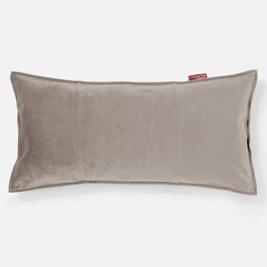 Obdĺžnikový dekoračný poťah na vankúš XL 40 x 80 cm - Zamat Norková 01