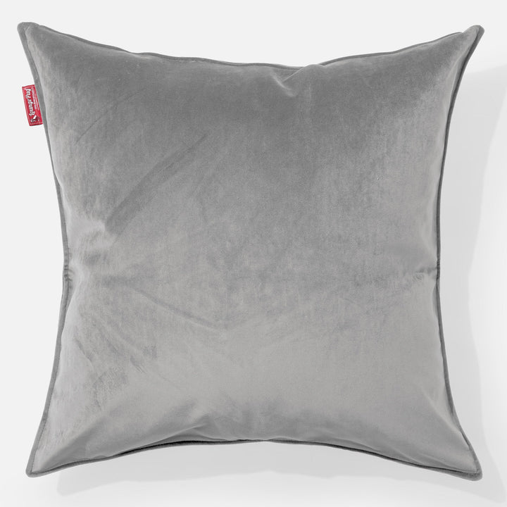Extra veľký dekoračný poťah na vankúš 70 x 70 cm - Zamat Strieborná 01