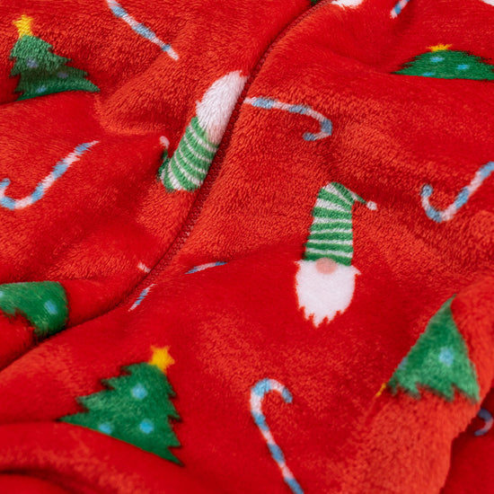 Pánske overal Onesie - Vianočná potlač Červená 06