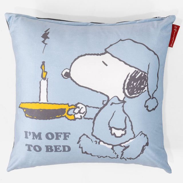 Snoopy Dekoračný poťah na vankúš 47 x 47 cm - Čas na spanie 01