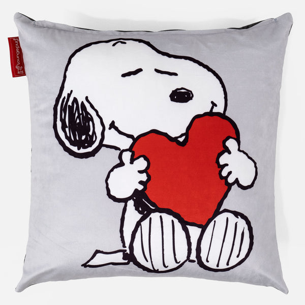 Snoopy Dekoračný poťah na vankúš 47 x 47 cm - Srdce 01