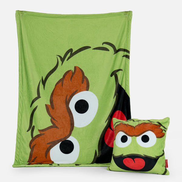 Deka / prikrývka - Oskar The Grouch Fabric Close-up Image